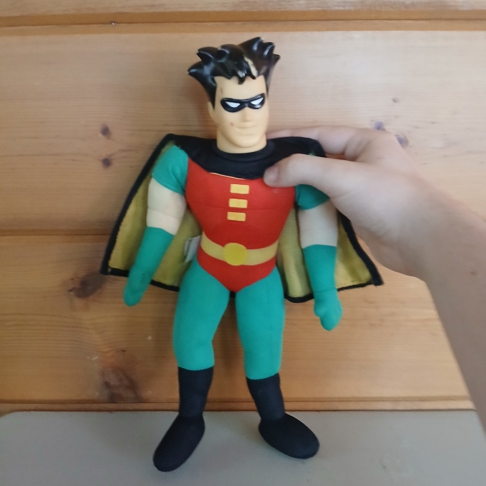 Large 24" Robin Vinyl Plush From Batman Animated Series / DC Comics 1998 E2